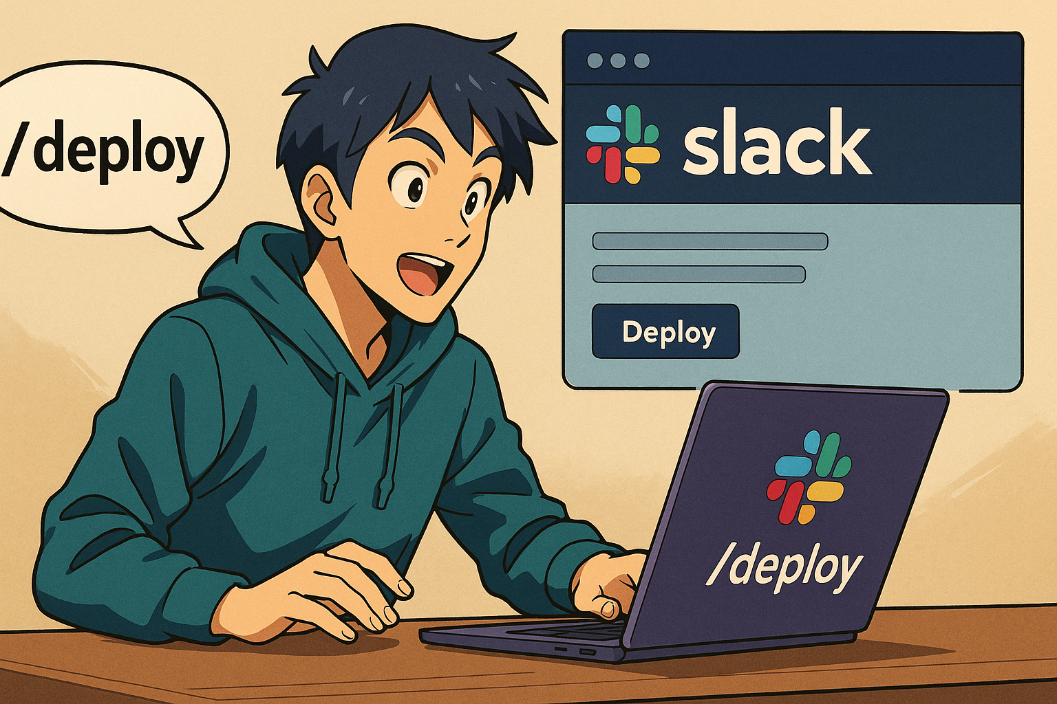 Empowering non technical users by allowing feature branch deployments from Slack.